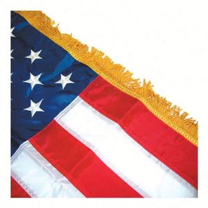 ธงปักลายสองด้าน ขนาด 150*90 ซม. ผ้า Oxford 210D คุณภาพสูง ปี 2023 จัดส่งรวดเร็ว ออกแบบโลโก้ตามสั่ง สำหรับแคมเปญ พร้อมพู่ห้อย - Product Image 2