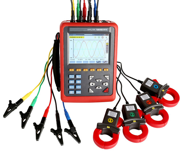 HVHIPOT Intelligent Power Meter Portable Power Quality Analyzer Three Phase