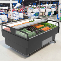 Vitrine Réfrigérée Monotempérature en Acier Inoxydable pour Viande XY Supermarket