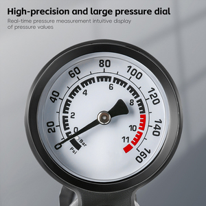 Pompe à air pour vélo WEST BIKING, anti-crevaison, sans chambre à air, 160 PSI, en acier, mini <span class=keywords><strong>gonfleur</strong></span>, pompe à air pour pneus de vélo, pompe à air pour ballon, accessoires pour vélo électrique - Product Image 4