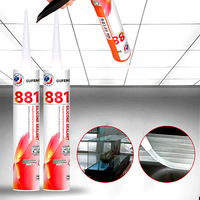 GUFENG 881 Mastic silicone direct pour fissures de béton, pour cadres de fenêtres et de portes