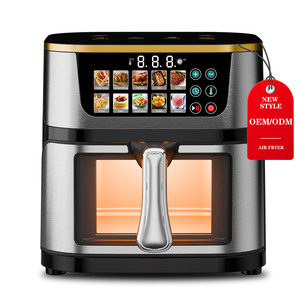 Freidora de Aire Digital de 8L/10L, Acero Inoxidable, Gran Capacidad, Multicocina, Pantalla Táctil Inteligente, Sin Aceite, para Uso Doméstico - Product Image 1