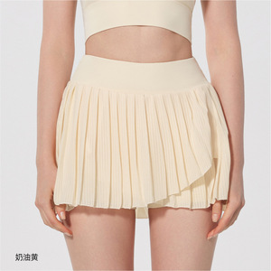 Jupe athlétique plissée taille haute pour femme Jupe de tennis respirante avec poches Jupes de golf - Product Image 3