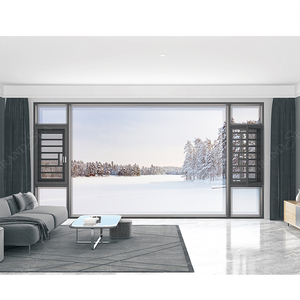 Nafs USA tiêu chuẩn Windproof đẩy Ra Nhôm khuôn cửa sổ kính an ninh nhôm khuôn cửa sổ - Product Image 4