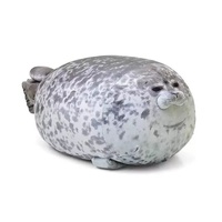 Peluche phoque réaliste, coussin animal marin mignon, cadeau de soutien émotionnel pour la décoration de chambre d'enfant