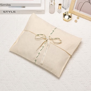 Pochette d'enveloppe recyclable en coton naturel 100% écologique pour pochette d'emballage de cadeaux pour livres d'emballage de cadre photo - Product Image 6