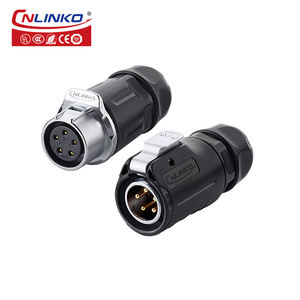 Nlinko lp20 תעשייתי 3pin 5pin 5pin מחבר כבל חשמל נקבה שקע מחבר כבל 1/4 <span class=keywords><strong>bayonet</strong></span> ip68 עמיד למים מחבר - Product Image 4