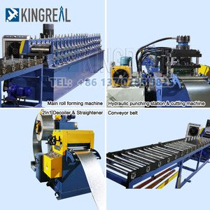 Machine de formage à froid de gouttières en aluminium de type K de 5 et 6 pouces sans soudure, <span class=keywords><strong>pour</strong></span> la fabrication de gouttières de pluie sur site et de descentes pluvieuses de calibre 0,032 pouces - Product Image 3