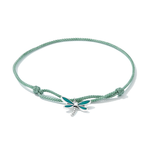 New Summer <strong>Dragonfly</strong> Zircon Orthodox Silver Plated Cross Shape Adjustable <strong>Bracelet</strong> for Men Women Drip Oil Insect Hand Jewelry - Product Image 4