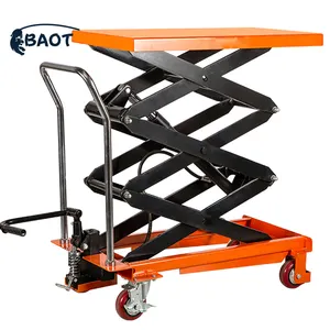 Baot material handling Scissor tables with foot operated hydraulic pump