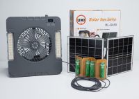 Projecteur solaire LED extérieur étanche IP65 avec ventilateur pour éclairage extérieur