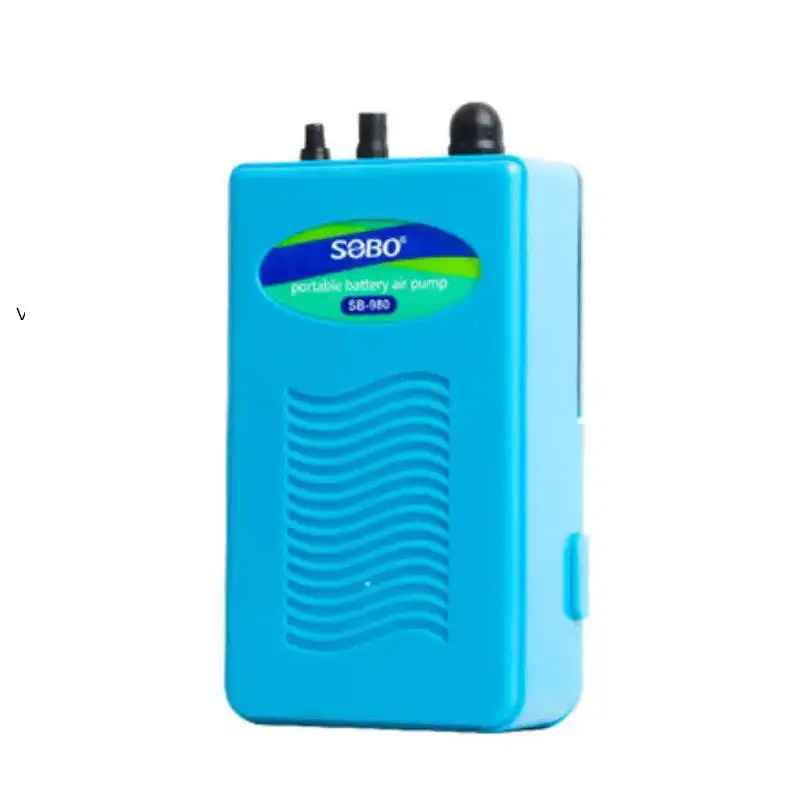 Songbao pompa oksigen tangki ikan, pompa udara portabel akuarium pompa oksigen siaga SB-960, SB-980