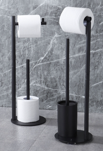 Porte-rouleau de <span class=keywords><strong>papier</strong></span> <span class=keywords><strong>toilette</strong></span> 2 en 1 sur pied avec ventouses - Product Image 6