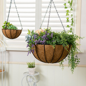 Maceta Colgante <span class=keywords><strong>para</strong></span> Plantas, Porta Flores <span class=keywords><strong>para</strong></span> Exteriores con Revestimiento de Fibra de Coco - Product Image 2