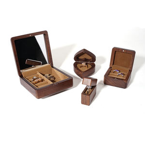 Винтажная коричневая обручальное кольцо с зеркалом - Product Image 1