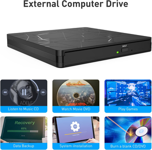 Lecteur de CD <span class=keywords><strong>DVD</strong></span> externe mince original USB C 3.0 graveur de <span class=keywords><strong>DVD</strong></span> ROM +/-RW graveur de disque optique Ripper pour ordinateur portable de bureau - Product Image 2