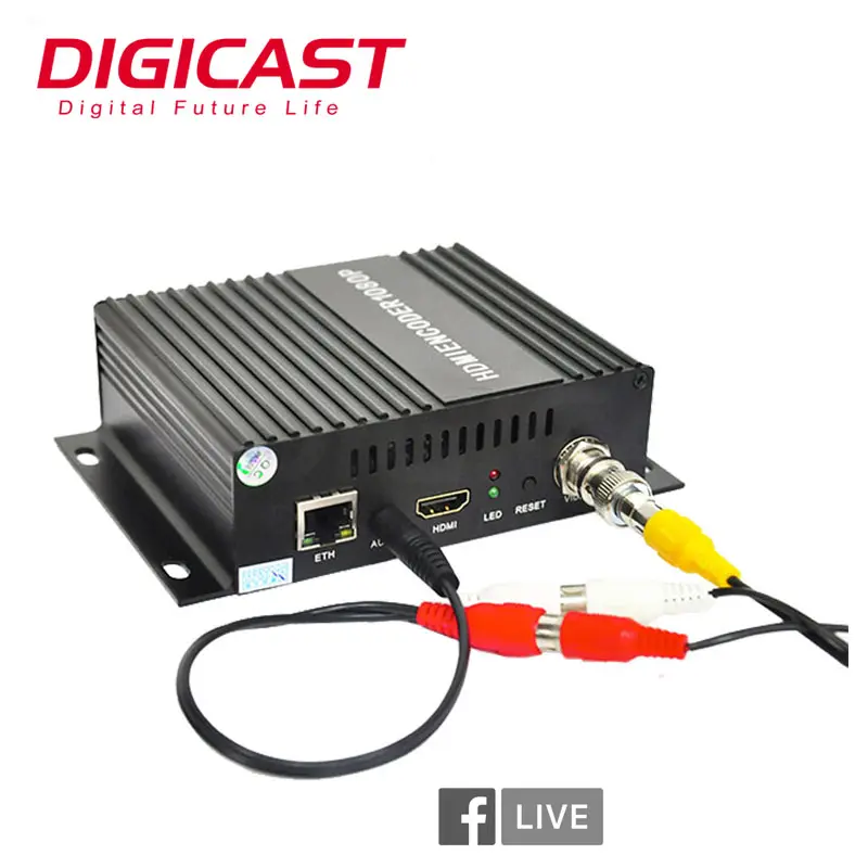 DMB 8800A Encoder MI HD, Dekoder Jaringan Monitor 4K SDI H 264 1080P IP Streaming Video