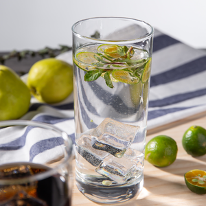 Verre à eau rond droit en verre transparent fin pour la maison, l'hôtel, le bar, verre à boire pour jus - Product Image 2