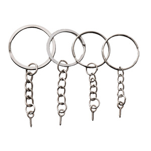 Metal <b>Key</b> Chains Round Alloy Plated Chain Pendant For DIY <b>Accessories</b> Spring 2025 - Product Image 4