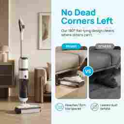 Aspirateur Balai Sans Fil Humide/Sec 3-en-1 - Nettoyeur de Sols Portable Auto-Nettoyant 3000PA à Succion Puissante, Contrôlé par Application pour Sols Durs Domestiques - Product Image 4