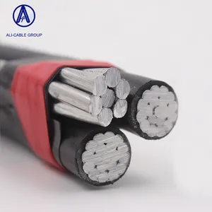 Cable de alimentación de bajo voltaje, 4 núcleos, 240sqmm, núcleo de cobre trenzado Xlpe, aislamiento de PVC, cubierta 2XY