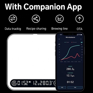 डिफ्फ्लूइड साथी ऐप कोटा टाइमर 2000 जी सटीक 0.1 जी नेतृत्व वाला प्रदर्शन माइक्रोबैलेंस स्केल डिजिटल कॉफी स्केल - Product Image 6
