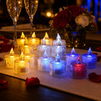 Bougies chauffe-plat LED sans flamme, multicolores, électriques à brancher, décoratives pour mariages, Diwali, Noël, fêtes et maison