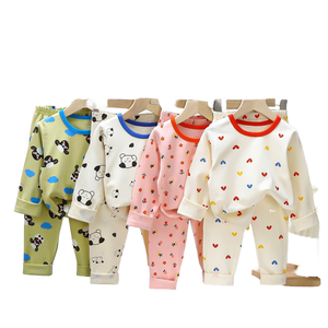 Conjunto de Pijamas Infantiles de Otoño JYS, Ropa Interior de Algodón Suave Leica para Bebés, Ropa con Estampado de Dibujos Animados al por Mayor, Ropa de Casa para Niños y Niñas - Product Image 1