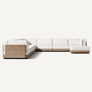 Nordico impermeabile cuscino esterno terrazza balcone angolo combinazione di <span class=keywords><strong>legno</strong></span> mobili <span class=keywords><strong>da</strong></span> <span class=keywords><strong>giardino</strong></span> Teak <span class=keywords><strong>Set</strong></span> divano <span class=keywords><strong>da</strong></span> <span class=keywords><strong>giardino</strong></span> - Product Image 3