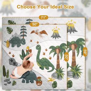 Tapete de Juego Súper Suave de 50x50 cm con Base Antideslizante Mejorada, Fácil de Limpiar, Lavable, para Bebés, Niños Pequeños y Recién Nacidos - Product Image 6