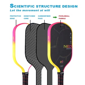 <span class=keywords><strong>Ensemble</strong></span> de pagaie de pickleball en fibre de carbone approuvé par l'USAPA | Équipement professionnel léger intérieur/extérieur - Product Image 3