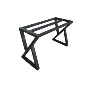 Industrial Modern Cast Iron Outdoor Dining Metal Table <b>Frame</b> <b>Large</b> Cross-Base Pedestal Black Kitchen Hospital Coffee Table - Product Image 4