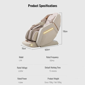 Kursi Pijat Zero Gravity 4D Full Body dengan Kulit Mewah, Kontrol AI, dan Pijat Leher & Kaki - Product Image 6