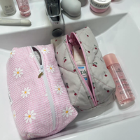 Dompet kecil Travel Mini dengan ritsleting kosmetik tas perlengkapan mandi Makeup murah