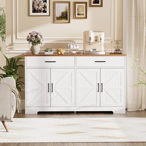 ארון מזנון מודרני עם מחסן, שולחן מזנון מטבח משק בית עם דלתות ומגירות, לחדר אוכל - Product Image 3
