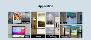 Fvasee 21.5 inch trong nhà LCD video thang máy quảng cáo Màn hình hiển thị kim loại xây dựng - Product Image 3