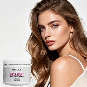 Masque capillaire nourrissant aux acides de fruits YOGI U-colagent, masque capillaire réparateur en profondeur au collagène, fournisseur - Product Image 1