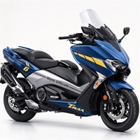 Stiker Seluruh Kendaraan Sepeda Motor Set Stiker Tempel Tahan Air Kreatif untuk Yamaha TMAX530 Model Lama Trendi yang Dipersonalisasi