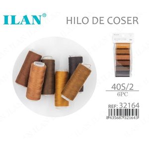 ด้ายเย็บผ้า ILAN 40S/2 6 ชิ้น สำหรับงานเย็บทั่วไป - Product Image 1