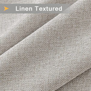 Tende per porte scorrevoli all'ingrosso Look in lino primitivo 100% tende oscuranti tende per porte da giardino con isolamento termico per soggiorno - Product Image 4