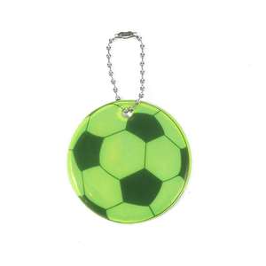 Llavero Reflectante de PVC con Colgante de Balón de Fútbol Uionen, Señal de Advertencia de Seguridad Nocturna, Accesorio Reflectante para Ciclismo - Product Image 1