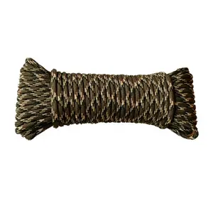 Paracord 550 Tali Nilon Tenun Ular untuk Kemah Luar Ruangan 5/32 * 100ft