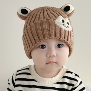 Xi Boyu Bonnet pour bébé en fibre acrylique, chapeau d'hiver chaud avec oreilles d'ours pour les tout-petits de 0 à 2 ans - Product Image 1