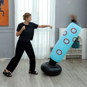 63 Inch Punching Boxing <strong>Bag</strong> <strong>Freestanding</strong> Bounce Fitness <strong>Punch</strong> <strong>Bag</strong> for Karate - Product Image 3
