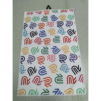 Serviette de golf en microfibre gaufrée super absorbante imprimée numériquement, avec logo personnalisé, œillets et crochet