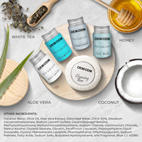 Ensembles de bain infusés de thé blanc à l'huile de noix de coco naturelle biologique de marque privée OEM shampooing nourrissant après-shampooing pour lisser les soins capillaires