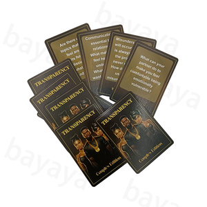 Chất Lượng Tùy Chỉnh In Ấn Dành Cho Người Lớn Đảng Chơi Gia Đình Vài Minh Bạch Ngôn Ngữ Uống Say Thẻ Trò Chơi Với Logo - Product Image 4