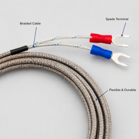 Sonde de température de type K et de type E M6 M8 avec contrôleur numérique et câble d'extension pour machines plastiques
