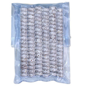 Bodhi Seed <b>Ball</b>-Shaped Beads 108pcs Natural Stone Hand Polished White Smooth for DIY <b>Bracelet</b> Buddhist Rosary Unisex Accessory - Product Image 4
