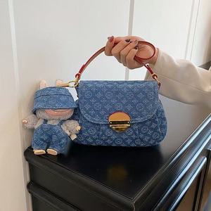 New Lady Vintage Fashionable PU Women's Handbag with <b>ZIP</b> Closure Single Strap Crossbody for Summer Autumn Winter - Product Image 1